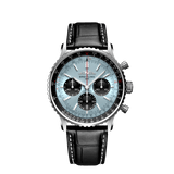 Buy Shop Breitling Navitimer B01 Chronograph 43 Blue Dial Black Leather Strap Watch for Men - AB0138241C1P1 USA Online
