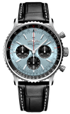 Buy Shop Breitling Navitimer B01 Chronograph 43 Blue Dial Black Leather Strap Watch for Men - AB0138241C1P1 USA Online