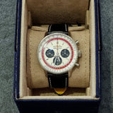 Buy Shop Breitling Navitimer B01 Chronograph 43 Boeing 747 White Dial Black Leather Strap Watch for Men - AB01383B1G1P1 USA Online