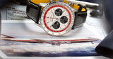Buy Shop Breitling Navitimer B01 Chronograph 43 Boeing 747 White Dial Black Leather Strap Watch for Men - AB01383B1G1P1 USA Online