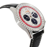 Buy Shop Breitling Navitimer B01 Chronograph 43 Boeing 747 White Dial Black Leather Strap Watch for Men - AB01383B1G1P1 USA Online