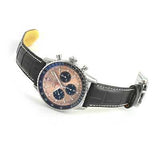 Buy Shop Breitling Navitimer B01 Chronograph 43 Brown Dial Black Leather Strap Watch for Men - AB0138241K1P1 USA Online