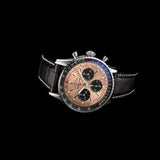 Buy Shop Breitling Navitimer B01 Chronograph 43 Brown Dial Black Leather Strap Watch for Men - AB0138241K1P1 USA Online