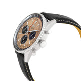 Buy Shop Breitling Navitimer B01 Chronograph 43 Brown Dial Black Leather Strap Watch for Men - AB0138241K1P1 USA Online