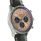 Buy Shop Breitling Navitimer B01 Chronograph 43 Brown Dial Black Leather Strap Watch for Men - AB0138241K1P1 USA Online