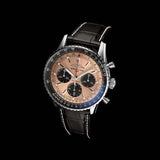 Buy Shop Breitling Navitimer B01 Chronograph 43 Brown Dial Black Leather Strap Watch for Men - AB0138241K1P1 USA Online