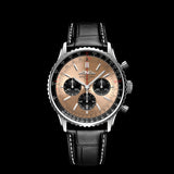 Buy Shop Breitling Navitimer B01 Chronograph 43 Brown Dial Black Leather Strap Watch for Men - AB0138241K1P1 USA Online