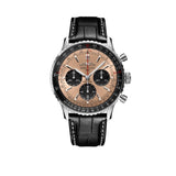 Buy Shop Breitling Navitimer B01 Chronograph 43 Brown Dial Black Leather Strap Watch for Men - AB0138241K1P1 USA Online