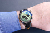 Buy Shop Breitling Navitimer B01 Chronograph 43 Green Dial Black Leather Strap Watch for Men - AB0138241L1P1 USA Online