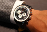 Buy Shop Breitling Navitimer B01 Chronograph 46 Black Dial Black Leather Strap Watch for Men - AB0137211B1P1 USA Online