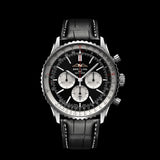 Buy Shop Breitling Navitimer B01 Chronograph 46 Black Dial Black Leather Strap Watch for Men - AB0137211B1P1 USA Online