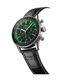 Buy Shop Breitling Navitimer B01 Chronograph 46 Green Dial Black Leather Strap Watch for Men - AB0137241L1P1 USA Online