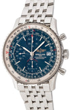 Buy Shop Breitling Navitimer Heritage Special Edition Blue Dial Silver Steel Strap Mens Watch - A1332412/C942 USA Online