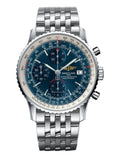 Buy Shop Breitling Navitimer Heritage Special Edition Blue Dial Silver Steel Strap Mens Watch - A1332412/C942 USA Online