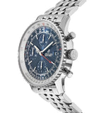 Buy Shop Breitling Navitimer Heritage Special Edition Blue Dial Silver Steel Strap Mens Watch - A1332412/C942 USA Online