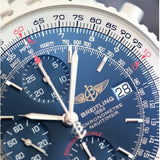 Buy Shop Breitling Navitimer Heritage Special Edition Blue Dial Silver Steel Strap Mens Watch - A1332412/C942 USA Online