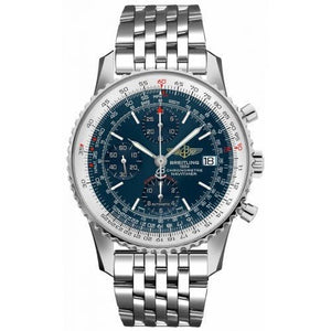Buy Shop Breitling Navitimer Heritage Special Edition Blue Dial Silver Steel Strap Mens Watch - A1332412/C942 USA Online
