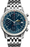 Buy Shop Breitling Navitimer Heritage Special Edition Blue Dial Silver Steel Strap Mens Watch - A1332412/C942 USA Online