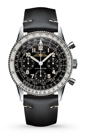 Buy Shop Breitling Navitimer Ref. 806 1959 Re-Edition Black Dial Brown Leather Strap Watch for Men - AB0910371B1X1 USA Online
