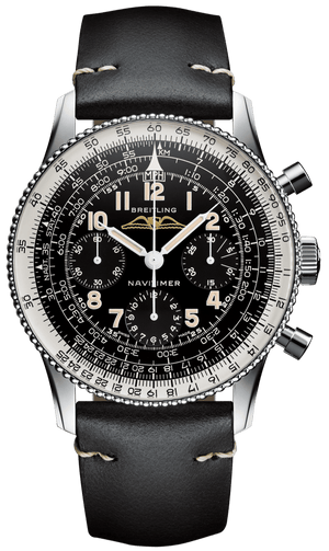 Buy Shop Breitling Navitimer Ref. 806 1959 Re-Edition Black Dial Brown Leather Strap Watch for Men - AB0910371B1X1 USA Online