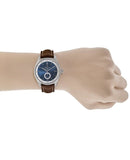 Buy Shop Breitling Premier Automatic 40mm Blue Dial Brown Leather Strap Mens Watch - A37340351C1X2 USA Online