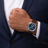 Buy Shop Breitling Premier Automatic 40mm Blue Dial Brown Leather Strap Mens Watch - A37340351C1X2 USA Online