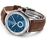Buy Shop Breitling Premier Automatic 40mm Blue Dial Brown Leather Strap Mens Watch - A37340351C1X2 USA Online