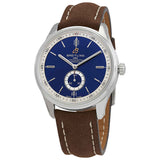 Buy Shop Breitling Premier Automatic 40mm Blue Dial Brown Leather Strap Mens Watch - A37340351C1X2 USA Online