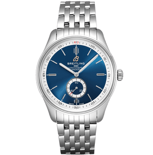 Buy Shop Breitling Premier Automatic 40mm Blue Dial Silver Steel Strap Watch for Men - A37340351C1A1 USA Online