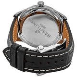 Buy Shop Breitling Premier Automatic 40mm Silver Dial Black Leather Strap Watch for Men - A37340351G1P1 USA Online