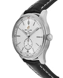 Buy Shop Breitling Premier Automatic 40mm Silver Dial Black Leather Strap Watch for Men - A37340351G1P1 USA Online