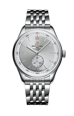 Buy Shop Breitling Premier Automatic 40mm Stainless Steel Silver Dial Mens Watch - A37340351G1A1 USA Online