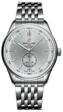 Buy Shop Breitling Premier Automatic 40mm Stainless Steel Silver Dial Mens Watch - A37340351G1A1 USA Online