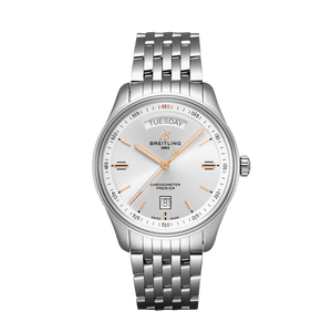 Buy Shop Breitling Premier Automatic Day & Date 40mm Stainless Steel Mens Watch - A45340211G1A1 USA Online