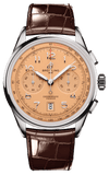 Breitling Premier B01 Chronograph 42 Beige Dial Brown Leather Strap Watch for Men - AB0145331K1P1