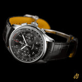 Buy Shop Breitling Premier B01 Chronograph 42 Black Dial Black Leather Strap Watch for Men - AB0145221B1P1 USA Online