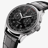 Buy Shop Breitling Premier B01 Chronograph 42 Black Dial Black Leather Strap Watch for Men - AB0145221B1P1 USA Online