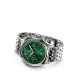 Breitling Premier B01 Chronograph 42 Green Dial Silver Steel Strap Watch for Men - AB0145371L1A1