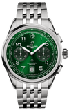 Breitling Premier B01 Chronograph 42 Green Dial Silver Steel Strap Watch for Men - AB0145371L1A1