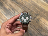 Buy Shop Breitling Super Avi B04 Chronograph GMT 46 Curtiss Warhawk Green Dial Brown Leather Strap Watch for Men - AB04452A1L1X1 USA Online