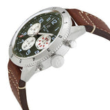 Buy Shop Breitling Super Avi B04 Chronograph GMT 46 Curtiss Warhawk Green Dial Brown Leather Strap Watch for Men - AB04452A1L1X1 USA Online