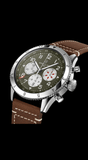 Buy Shop Breitling Super Avi B04 Chronograph GMT 46 Curtiss Warhawk Green Dial Brown Leather Strap Watch for Men - AB04452A1L1X1 USA Online