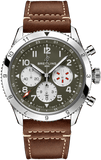 Buy Shop Breitling Super Avi B04 Chronograph GMT 46 Curtiss Warhawk Green Dial Brown Leather Strap Watch for Men - AB04452A1L1X1 USA Online