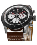 Buy Shop Breitling Super Avi B04 Chronograph GMT 46 Mosquito Black Dial Brown Leather Strap Watch for Men - YB04451A1B1X1 USA Online
