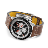 Buy Shop Breitling Super Avi B04 Chronograph GMT 46 Mosquito Black Dial Brown Leather Strap Watch for Men - YB04451A1B1X1 USA Online