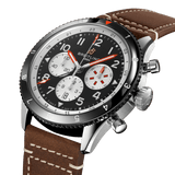 Buy Shop Breitling Super Avi B04 Chronograph GMT 46 Mosquito Black Dial Brown Leather Strap Watch for Men - YB04451A1B1X1 USA Online