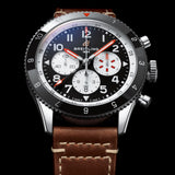 Buy Shop Breitling Super Avi B04 Chronograph GMT 46 Mosquito Black Dial Brown Leather Strap Watch for Men - YB04451A1B1X1 USA Online