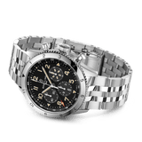 Buy Shop Breitling Super Avi B04 Chronograph GMT 46 P-51 Mustang Black Dial Silver Steel Strap Watch for Men - AB04453A1B1A1 USA Online