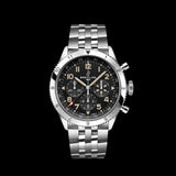 Buy Shop Breitling Super Avi B04 Chronograph GMT 46 P-51 Mustang Black Dial Silver Steel Strap Watch for Men - AB04453A1B1A1 USA Online