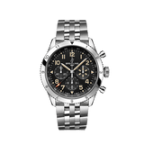 Buy Shop Breitling Super Avi B04 Chronograph GMT 46 P-51 Mustang Black Dial Silver Steel Strap Watch for Men - AB04453A1B1A1 USA Online